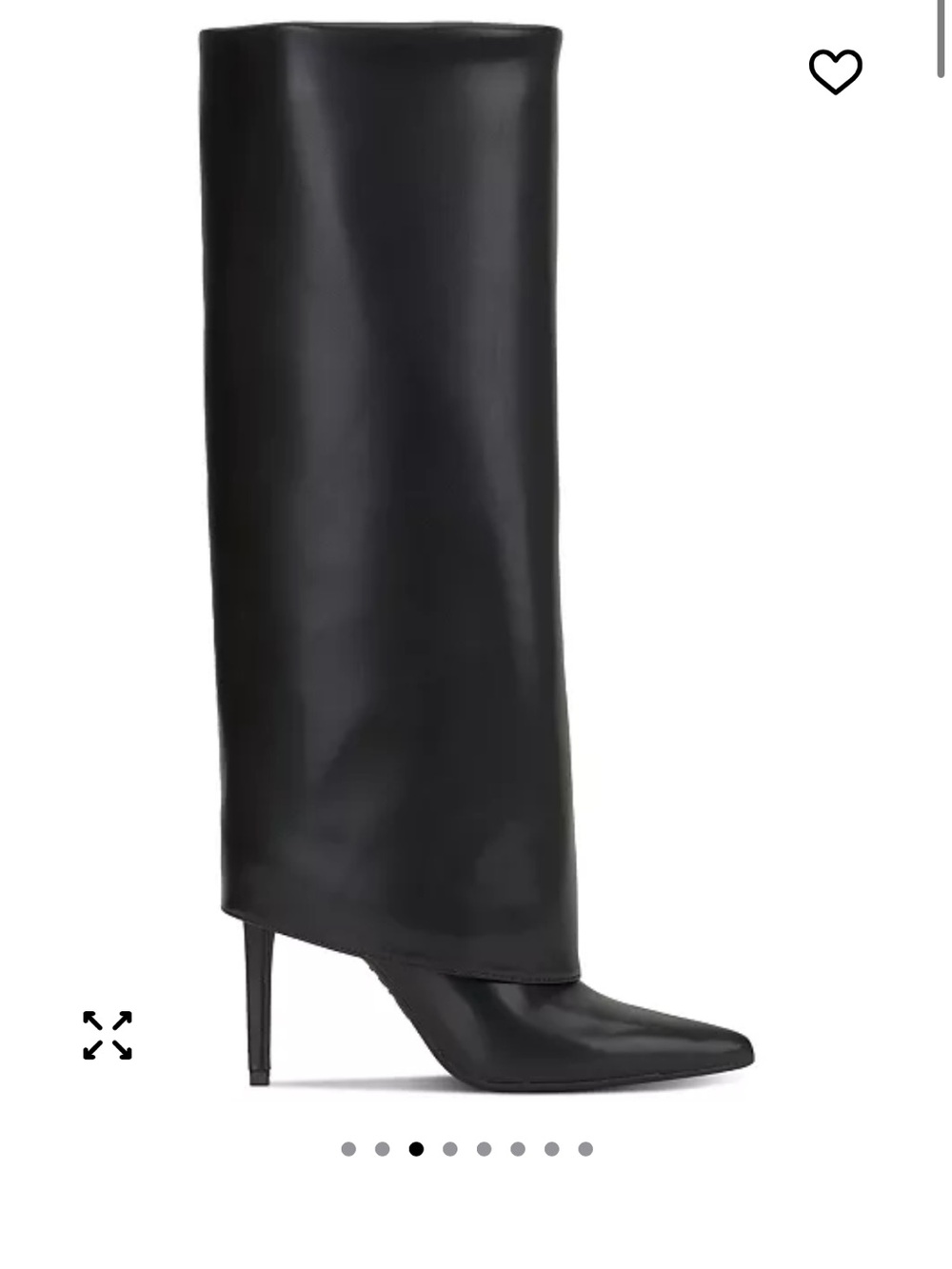 INC Black Foldover Boot